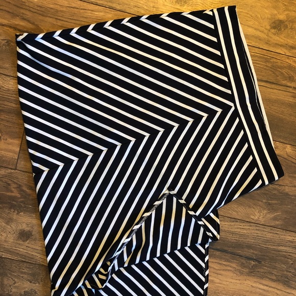 The Limited Navy/White Herringbone Maxi Skirt - Picture 1 of 1